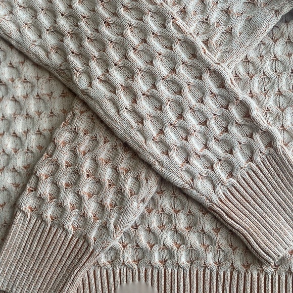 NWOT Knox Rose Woman’s Cream/Orange Turtleneck Sweater, Size XS - Picture 4 of 7